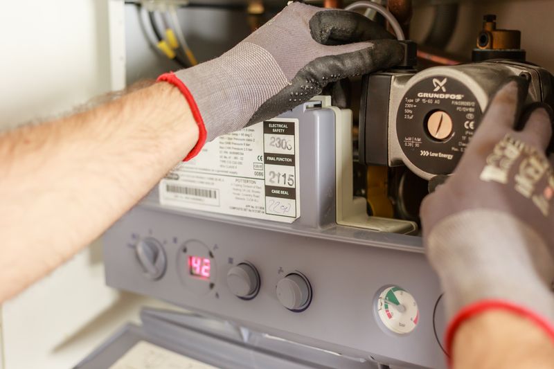 Manutenção de um equipamento de aquecimento